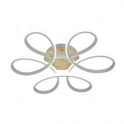 Plafon Bandeira 130w 3000-4000-6500k Blanco/haya 14300 Lm C/remoto,memoria Y Reg.intensidad 12x61x61cm