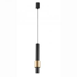 CLIFTON COLGANTE LED 7W 3000K NEGRO / ORO