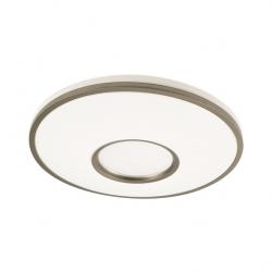 Plafon Perote 60w 3000-4000-6500k Blanco/Cuero 5880lm 8x49x49cm C/remoto Y Reg.intensidad
