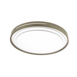 Plafon Argus 36w 3000-4000-6500k Blanco/Cuero 3528lm 7,5x39x39cm C/remoto Y Reg.intensidad
