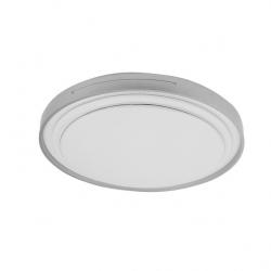 Plafon Argus 60w 3000-4000-6500k Blanco/Plata 5880lm 8x49x49cm C/remoto Y Reg.intensidad