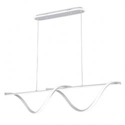 Colgante House Blanco 125w 3000-4000-6000k 5694lm C/luz Ambiente Remoto Y Reg.intensidad Regx110x15cm