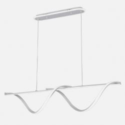 Colgante House Blanco 125w 3000-4000-6000k 5694lm C/luz Ambiente Remoto Y Reg.intensidad Regx110x15cm
