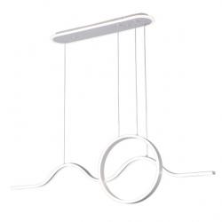 Colgante Year Blanco 177w 3000-4000-6000k 15756lm C/luz Ambiente Remoto Y Reg.intensidad Regx120x15cm