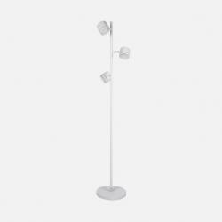 Pie Salon Ortiga 3 X Gx53 Blanco 27w 2400lm Orientable Bombillas Incluidas 142x25x25cm