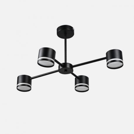 Lampara Ortiga 4 X Gx53 Negra 36w 3200lm Bombillas Incluidas 30x65x43cm