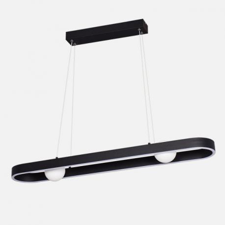 Colgante Fermoselle 24w+6w 4000k Negro Regx87,5x15 Cm 2550lm