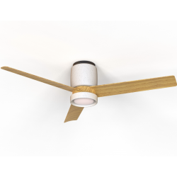 CERAMICA L PLAFON / VENTILADOR - BLANCO CERAMICA + MADERA