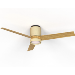 CERAMICA L PLAFON / VENTILADOR - CERAMICA BEIGE + MADERA
