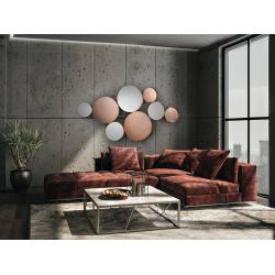 MALMO- ESPEJO ORO ROSA 165X90