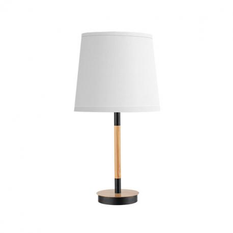 Sobremesa Alondra 1xe14 Negro-haya/blanco 45x25x25cm