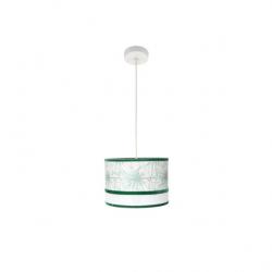 Colgante Caledonia 1xe27 Blanco/verde Regx30x30cm
