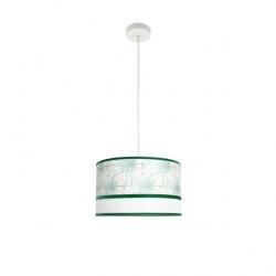 Colgante Caledonia 1xe27 Blanco/verde Regx40x40cm