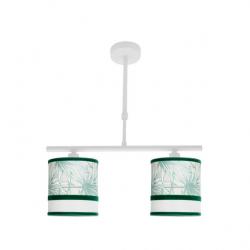 Lampara Caledonia 2xe14 Blanco/verde Regx43x14cm