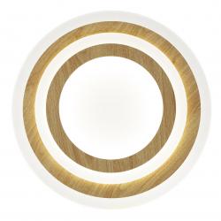 PLAFON LED GALET BLANCO-MADERA LED 38W 3116 4000K- 40*H5CM