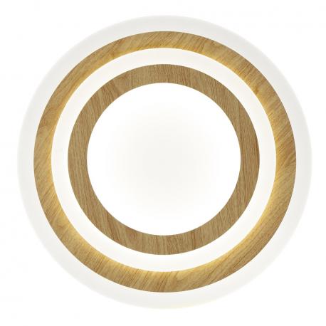 PLAFON LED GALET BLANCO-MADERA LED 38W 3116 4000K- 40*H5CM