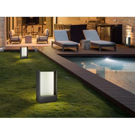 MATIA- BALIZA EXTERIOR GRIS H30 IP65