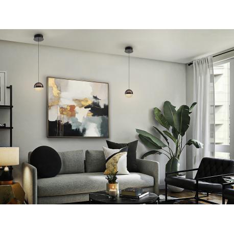ORBES- LAMPARA 1L CROMO NEGRO D12