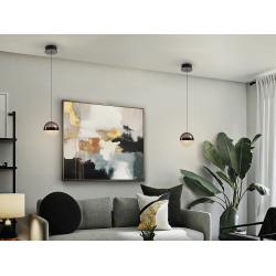 ORBES- LAMPARA 1L CROMO NEGRO D15