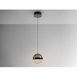 ORBES- LAMPARA 1L CROMO NEGRO D15