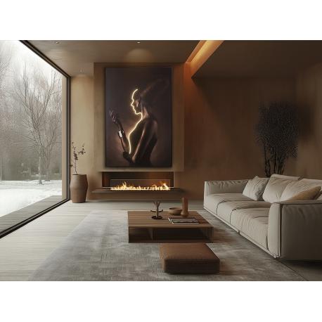 SILUETA-CUADRO LUZ LED 120X180