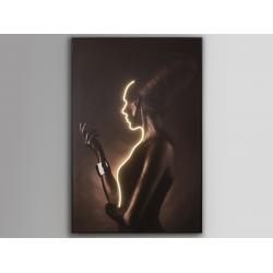 SILUETA-CUADRO LUZ LED 120X180