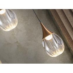 CORINA- LAMPARA 1L NEGRO-COBRE