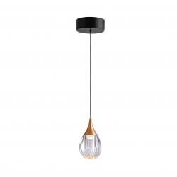 CORINA- LAMPARA 1L NEGRO-COBRE