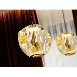 ZARIA- LAMP 1L- NEGRO/BRONCE/AMBAR