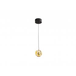 ZARIA- LAMP 1L- NEGRO/BRONCE/AMBAR