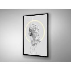 BUSTO BLANCO-CUADRO LUZ LED 80X120