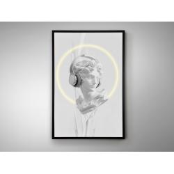 BUSTO BLANCO-CUADRO LUZ LED 80X120