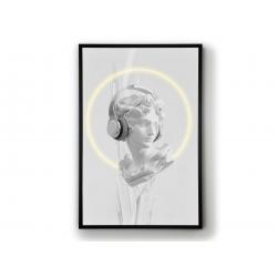BUSTO BLANCO-CUADRO LUZ LED 80X120