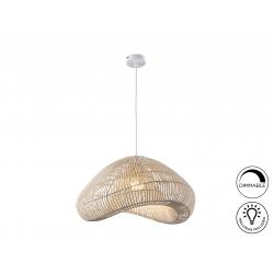 SABAH- LAMPARA RATAN BLANCO 55CM