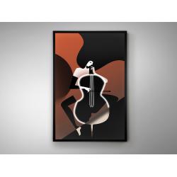 VIOLONCHELO-CUADRO LUZ LED 80X120