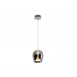 SUSPIRO- LAMPARA CROMO/SMOKY D18