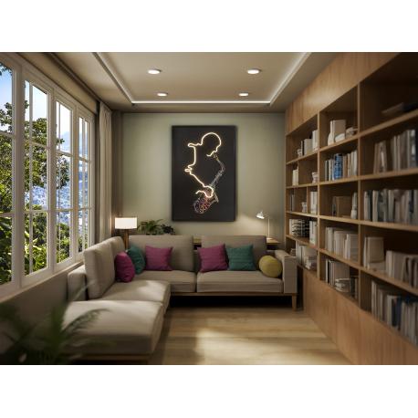 SAXOFON-CUADRO LUZ LED 80X120