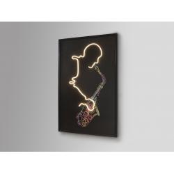 SAXOFON-CUADRO LUZ LED 80X120