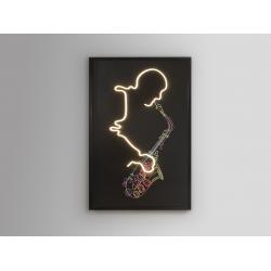 SAXOFON-CUADRO LUZ LED 80X120