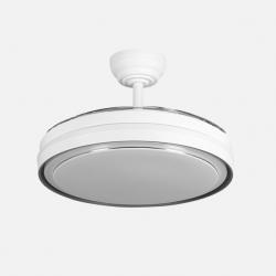 Ventilador Dc Siux 60w Blanco 3asp.107d 6980lm 36x48/107cm 3col.remoto+memoria+temporizador+reg.intensidad