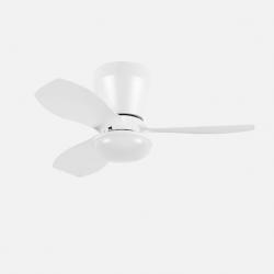 Ventilador Dc Cain 15w 1800lm Blanco 3aspas 62d 3000k-4200k-6500k Regulador Intensidad+ Remoto+temporizador+memoria