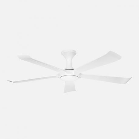 Ventilador Dc Vinaros 18w Blanco 5aspas 6vel 144d 2250lm 3000-4500-6500k Remoto+memoria+temporizador