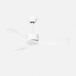 Ventilador Dc Yeste 18w Blanco 3aspas 6vel 106d Luz Opcional 2250lm 3000-4500-6500k Remoto+memoria+temporizador