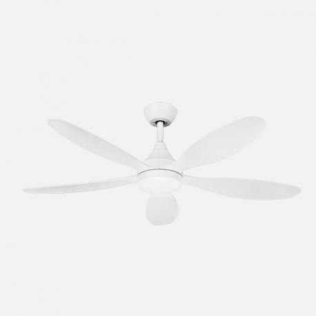 Ventilador Dc Tobarra 18w Blanco 5aspas 6vel.132d 2250lm 3000-4500-6500k Remoto+memoria+temporizador