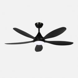 Ventilador Dc Tobarra 18w Negro 5aspas 6vel.132d 2250lm 3000-4500-6500k Remoto+memoria+temporizador