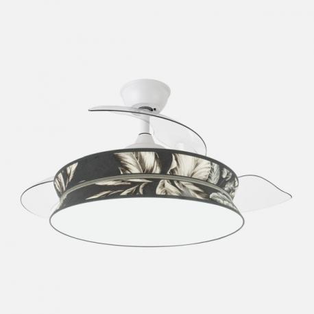 Ventil Decor 72w Blanco/estampado Oscuro 108d 3asp 7200lm 3000-4000-6000k Remoto+memo+temp