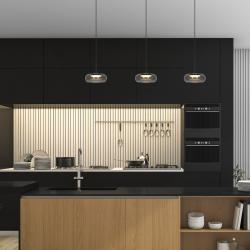 COLGANTE CITÉ NEGRO-FUME LED 9W 500LM 3000K