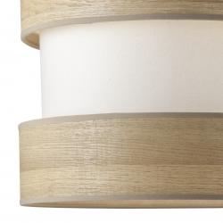COLGANTE DION MADERA/COTON CRU 1 X 60W E-27