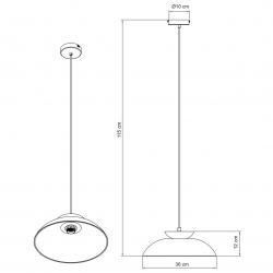 COLGANTE IDEA AMARILLO 1 X 60W E-27