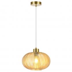 COLGANTE NAWA LATÓN-AMBAR 1 X 60W E-27